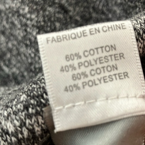 Bobi women’s medium size heather/ charcoal Gray sweatshirt 3/4 sleeve  Sweater - Picture 3 of 16